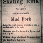 1925 Logan Banner Mud Fork Skating Rink ad courtesy of Brandon Ray Kirk. Mud Fork, Logan County, WV