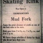 1925 Logan Banner Mud Fork Skating Rink ad courtesy of Brandon Ray Kirk. Mud Fork, Logan County, WV