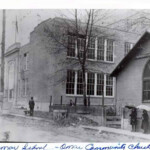 Omar School and Omar Community Church courtesy of Diana Ellis. Ref. image 16999. Omar School and Omar Community Church, Omar, Logan County, WV.