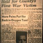 PFC Homer D. Nelson, County's fist Vietnam war victim. Clipping courtesy of Dwight Williamson. PFC Homer D. Nelson, Logan County, WV