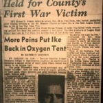 PFC Homer D. Nelson, County's fist Vietnam war victim. Clipping courtesy of Dwight Williamson. PFC Homer D. Nelson, Logan County, WV