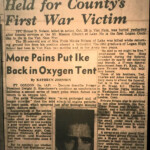 PFC Homer D. Nelson, County's fist Vietnam war victim. Clipping courtesy of Dwight Williamson. PFC Homer D. Nelson, Logan County, WV