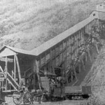 Circa 1902 photo of Pearlie Robinson, Dan Huff, and Okey Brown at the Old Wanda Tipple of Logan Mining Company courtesy Paula Solar. Circa 1902 photo of Pearlie Robinson, Dan Huff, and Okey Brown at the Old Wanda Tipple , Logan County, WV