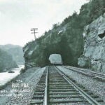 1910 photo of the Blue Hole Tunnel. 1910 photo of the Blue Hole Tunnel in WV.