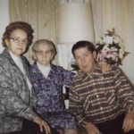 Helen (Haydu) Barath and her kids, Thelma (Barath) Yeager Dress and Steve Barath