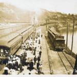 Train leaving Fairmont, WV. Fairmont, WV