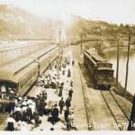 Train leaving Fairmont, WV. Fairmont, WV