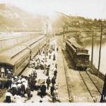 Train leaving Fairmont, WV. Fairmont, WV