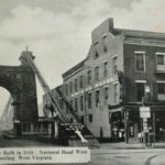 Wheeling, WV suspension bridge built in 1848 Wheeling, WV suspension bridge built in 1848