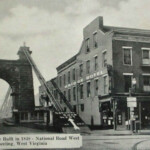 Wheeling, WV suspension bridge built in 1848 Wheeling, WV suspension bridge built in 1848