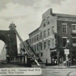 Wheeling, WV suspension bridge built in 1848 Wheeling, WV suspension bridge built in 1848