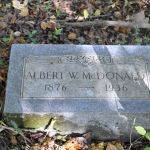 Albert W. McDonald Cemetery at Crooked Creek Albert W. Mcdonald