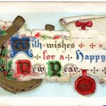 Antique New Year Postcard