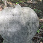 Baby daughter of Mrs. GC White Cemetery at Crooked Creek. Baby daugher of GC White