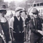 Miners at Blair giving up their guns at Blair after the Battle of Blair Mt. <br />Photo courtesy of Kenny King via Emmett Ray Adkins. Battle of Blair Mountain