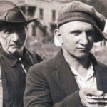 Miners at Blair giving up their guns at Blair after the Battle of Blair Mt. <br />Photo courtesy of Kenny King via Emmett Ray Adkins. Battle of Blair Mountain photo