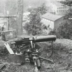 Photo of a machine gun nest at Blair after the Battle of Blair Mt. <br />Photo courtesy of Kenny King via Emmett Ray Adkins. Battle of Blair Mountain