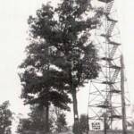 Blair Mountain Fire Tower courtesy of Judith (Burgess) Cassie. Blair Mountain Fire Tower, Logan County, WV