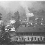 Blair, WV view of church house (bottom) and area below methodest church on the hill Courtesy of Emmett Ray Adkins. Photo Blair, WV