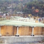 Blue Bridge replacement nearing completion looking toward City View - October 1999. New Bridge Nearing Completion