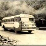 Photo taken by James LeMaster of Landville on Buffalo Creek in the 1940's. The bus driver, Joe Conley has his sign rolled to Lorado. This is truly a picture worth ten-thousand words. Buffalo Creek WV Bus - 1940s