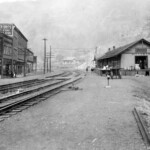c1905 RR Depot at Matewan, WV courtesy of Glen Rollins. Image 16494. c1905 photo of the RR Depot at Matewan, WV