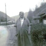 Photo courtesy of Connie Marsh. “This is where I grew up. We lived in the 7th small house from the boarding house. This photo is of a woman who lived in one of the upper houses in the camp. Her name was Catherine Nunley.” Catherine Nunley
