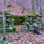 Small stone building remains at Chief Logan State Park courtesy of Ralph H. Mcneely. Small stone building remains at Chief Logan State Park