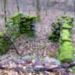 Small stone building remains at Chief Logan State Park