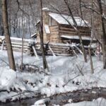 The Pioneer Cabin at Chief Logan State Park photo by Kenneth King. Chief Logan Cabin