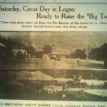 Circus Day at Cherry Tree, Logan Banner, May 8, 1914. Clipping courtesy of Brandon Ray Kirk. Logan Banner, May 8, 1914