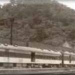 CHESAPEAKE AND OHIO PASSENGER TRAIN AT PEACH CREEK YARD CHESAPEAKE AND OHIO PASSENGER TRAIN AT PEACH CREEK YARD
