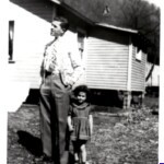 25 - Daddy and his shadow at Slagle, WV