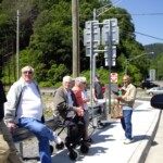Tommy Greene, Thurmon Dillow, Cuba Gore, Rosalee Gore, Richard Todd and (right) Lawrence Browning. danny-m-greene-bridge-19
