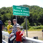 Regina (daughter), Jerry Greene and Danny's grandsons, Logan (12), Ethan (15) and Nathan (6) danny-m-greene-bridge-23