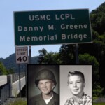 Logan Blvd. Bridge at Mt. Gay. Danny was killed in Vietnam May 9, 1967 when he was 19. He lived at Cherry Tree. In 1964, Danny wrote his initials on the original bridge. Logan Blvd. Bridge at Mt. Gay.