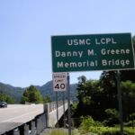 Danny M. Greene Memorial Bridge dedicated 5-26-2013 <br />Photo courtesy of Frances Greene Browning. danny-m-greene-memorial-bridge