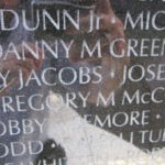 Danny's name on The Wall in DC. Casualty Date: 5-9-1967 Danny M. Greene