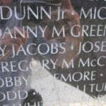 Danny's name on The Wall in DC. Casualty Date: 5-9-1967 Danny M. Greene