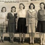 Mrs. Madeline Jordon, Mrs. Mae Colley, Miss Fleta Gore, Mrs. Belva Nicholas (principal), and Mrs. Ernestine Shultz Mrs. Madeline Jordon, Mrs. Mae Colley, Miss Fleta Gore, Mrs. Belva Nicholas (principal), and Mrs. Ernestine Shultz