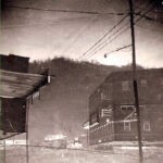 Flood 1963 -Monitor Junction at Mt. Gay. Vito Esposito building in background Flood 1963 -Monitor Junction -Vito Exposito building in background