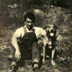 Gabor Tarkany with his dog, Prince 1935 Gabor Tarkany with his dog, Prince 1935