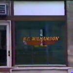 H.C. Williamson Barber Shop downtown Logan from a 1988 video courtesy of Bob Piros. H.C. Williamson Barber Shop downtown Logan