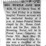 Myrtle Jane Herald (4-Feb-1972)