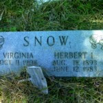 Herbert Snow (b. Aug. 18, 1893 d. Jun. 12, 1983) herbert-snow-b-aug-18-1893-d-jun-12-1983