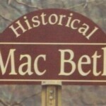 Historical Mac Beth Sign