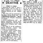 John T Gore (12-19-1964) and Anna Gore (4-19-1970)