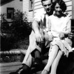 Johnny Jones and Elizabeth Taylor (engaged) -1927 - back steps of the Scott Taylor home. Johnny Jones and Elizabeth Taylor (engaged) -1927 - back steps of the Scott Taylor home.