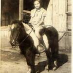 Josephine Vance Eastman on Beauty the pony taken in 1939 when she was 9 years old.
<br />Contest Entry #2 osephine Vance Eastman on Beauty the Pony