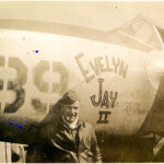 Lawrence Edwin Thompson was born in Logan County, WV. The son of Lorenzo Dow & Malinda Elizabeth May Thompson Uncle Larry in front of his fighter plane in WWII. He named his plane for his former wife, Evelyn. Lawrence Edwin Thompson